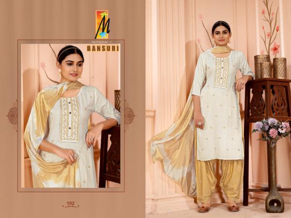 Master Bansuri Patiyala Vol 3 Rayon Designer Exclusive Readymade Suit